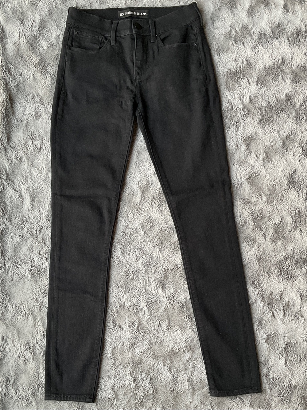 Express Black Straight Leg Jeans for Women